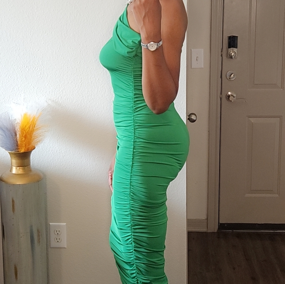 Treasured Kelly Green Dress